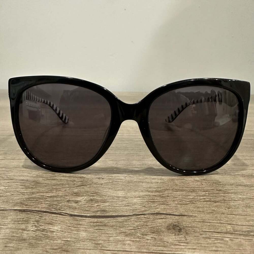 Moschino MO739S01SA Cat Eye Sunglasses Black/White Zebra Print